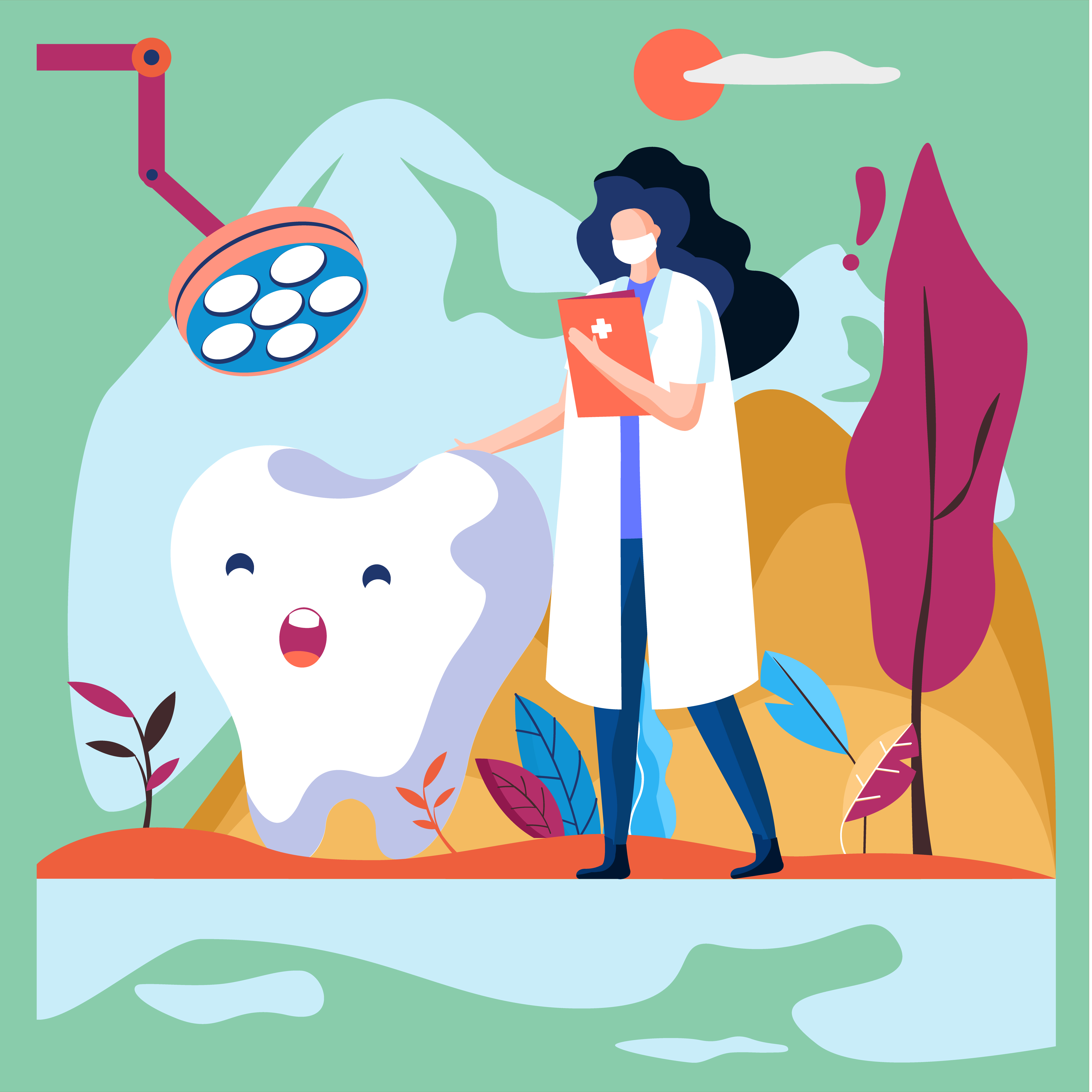 Dentista com paciente